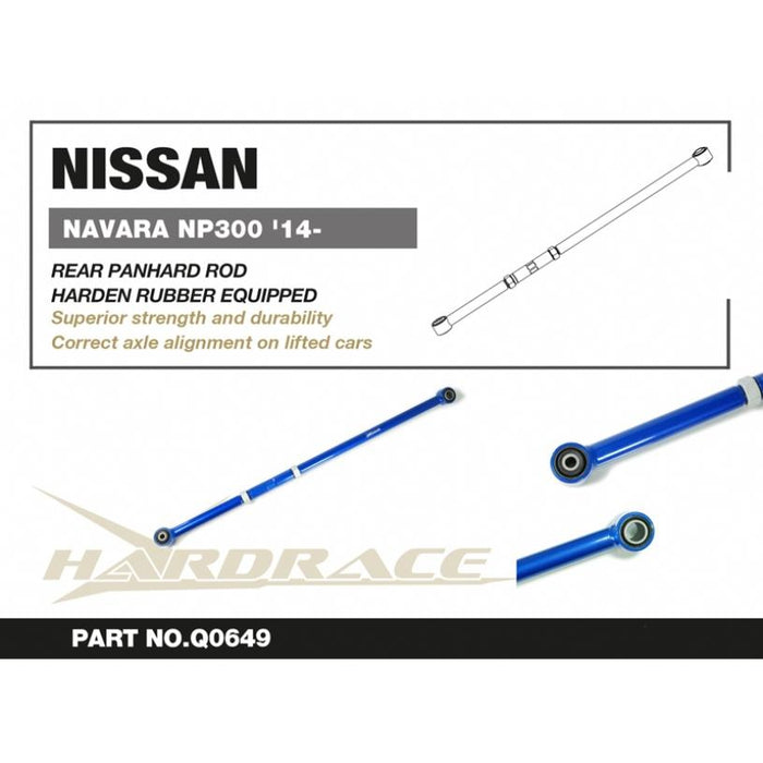 Hardrace Nissan Navara Np300 '14-/ Terra '18-/ M-Benz X-Class '18- Rear Panhard Rod