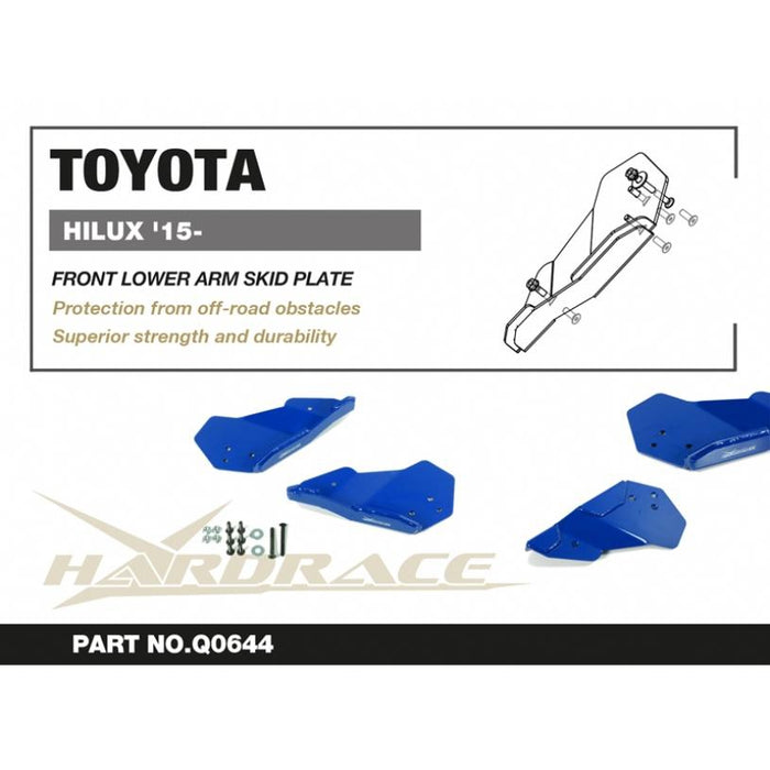 Hardrace Toyota Hilux '15-/ Fortuner '15- Front Lower Arm Skid Plate