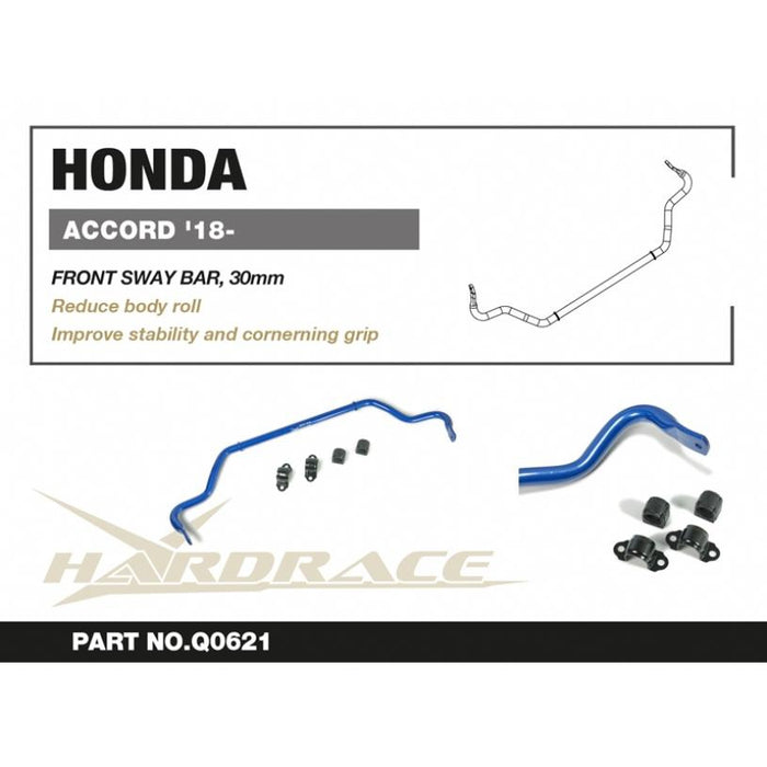 Hardrace Honda Accord '18- Front Sway Bar 30Mm