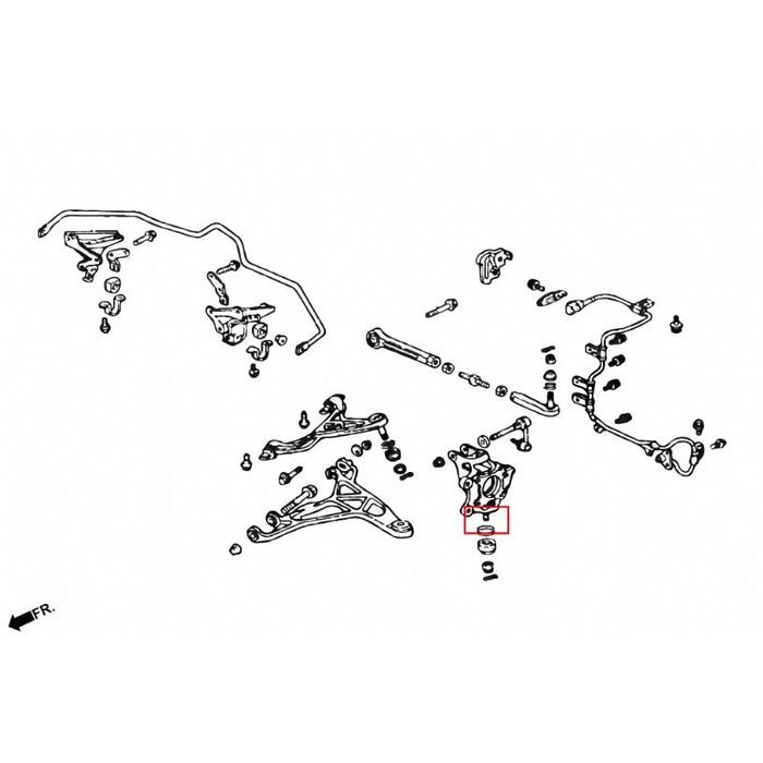Hardrace Rear Knuckle Lower Ball Joint Honda Acura Nsx 91-05