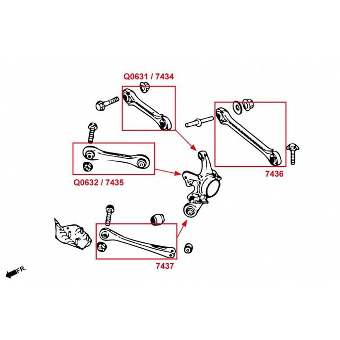 Hardrace Rear Upper Front Arm Bmw, 1/2/3/4 Series, F22 14-, F2X, F3X