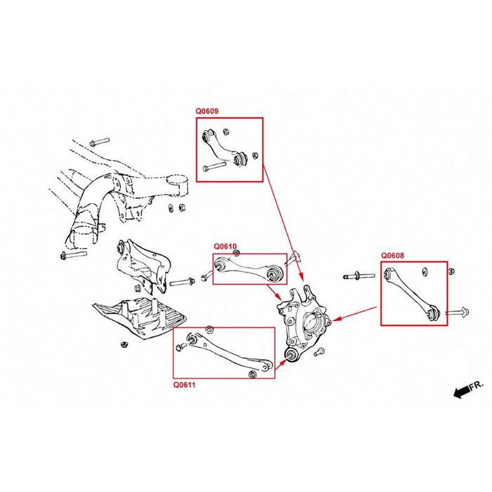 Hardrace Rear Toe Kit Bmw, Toyota, 3 Series, Supra, Z4, A90 19-Present, G20 19-Present, G29 19-Present