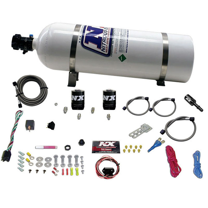 Nitrous Express 11-15 Ford Mustang GT 5.0L Coyote Single Nozzle Nitrous Kit (35-150HP)