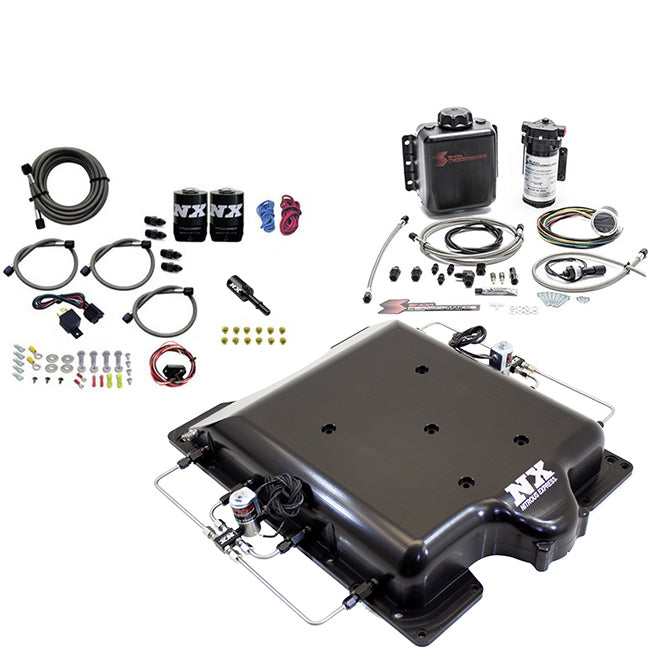 Nitrous Express Dodge Hellcat Supercharger Lid Nitrous & Water Injection Kit (100-400HP)
