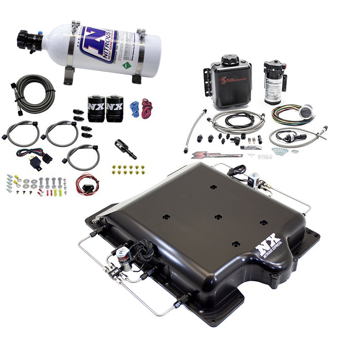 Nitrous Express Dodge Hellcat Supercharger Lid Nitrous & Water Injection Kit (100-400HP)