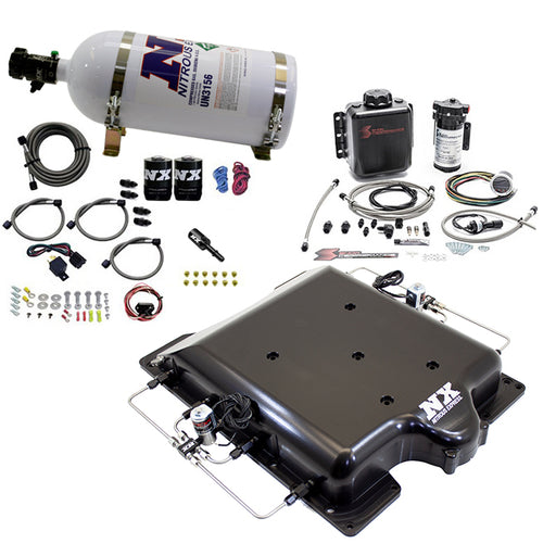 Nitrous Express Dodge Hellcat Supercharger Lid Nitrous & Water Injection Kit (100-400HP)