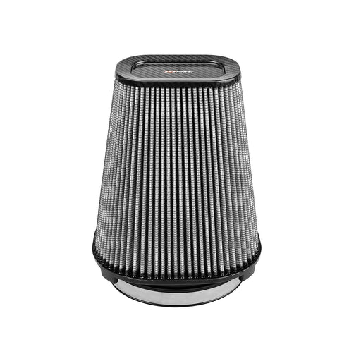 aFe Power Track Series Intake Replacement Air Filter Media - Carbon Fiber top (7-1/2x5-1/2) IN F x (9x7) IN B x (5-3/4x3-3/4) IN T (Carbon Fiber) x 10 IN H