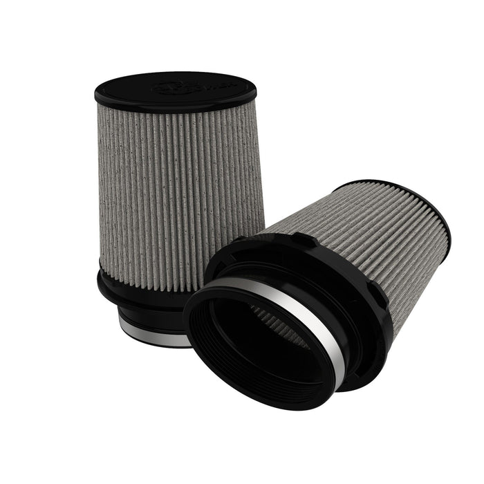 aFe Power Black Series Intake Replacement Air Filter Media (Pair) (4-1/2x3) IN F x (6x5) IN B x (5x3-3/4) IN T x 7 IN H