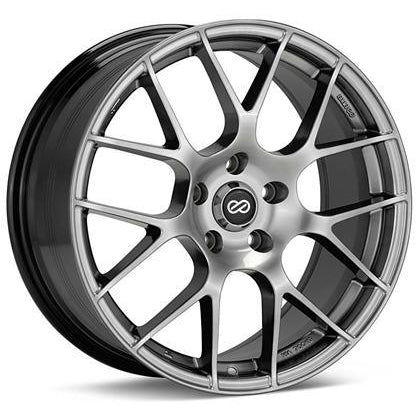 Enkei Raijin 18x8.5 38mm Offset 5x120 Bolt Pattern 72.6 Bore Diameter Hyper Silver Wheel