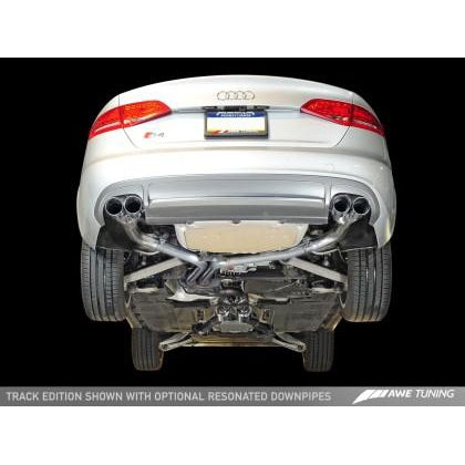 AWE Tuning Audi B8 / B8.5 S4 3.0T Track Edition Exhaust - Diamond Black Tips (90mm)