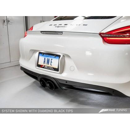 AWE Tuning Porsche 981 Performance Exhaust System - w/Diamond Black Tips