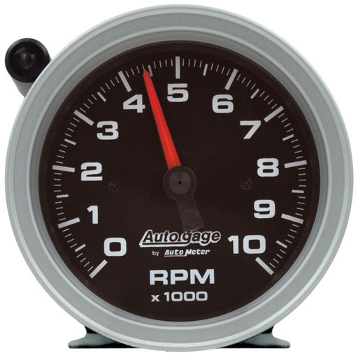 AutoMeter 3-3/4" Pedestal Tachometer, 0-10,000 Rpm, Black Dial, External Shift-Light, Auto Gage