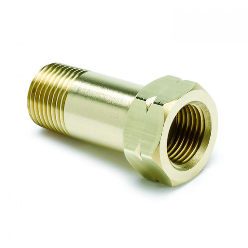 AutoMeter Fitting Adapter 3/8In Npt Male Extension Brass For Mechanical Temperature Gauge