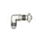 DeatschWerks 8AN Male Flare To 8AN Male Flare Bulkhead Adapter 90-Degree (Incl. Nut)