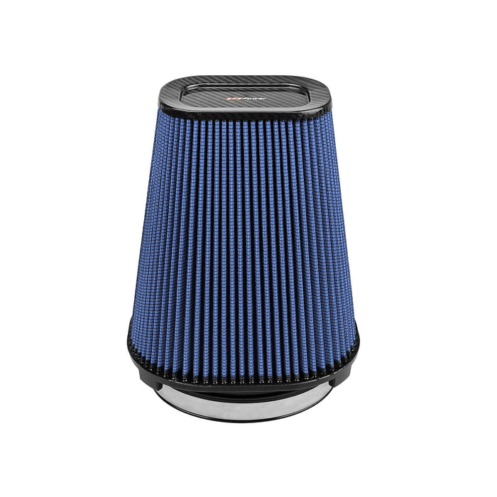 aFe Power Track Series Intake Replacement Air Filter Media - Carbon Fiber top (7-1/2x5-1/2) IN F x (9x7) IN B x (5-3/4x3-3/4) IN T (Carbon Fiber) x 10 IN H