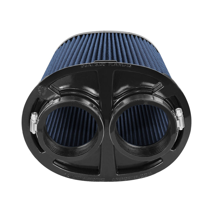 aFe Power Momentum Intake Replacement Air Filter 3 IN F (Dual) x (8-1/4 x 6-1/4) IN B x (7-1/4 x 5) IN T x 9 IN H