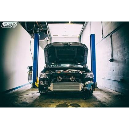 Turbo XS FMIC 2015-2017 Subaru STi - Wrinkle Red Pipes