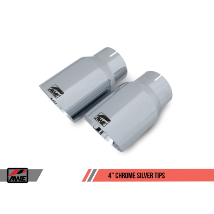 AWE Tuning S550 Mustang GT Cat-back Exhaust - SwitchPath (Chrome Silver Tips)