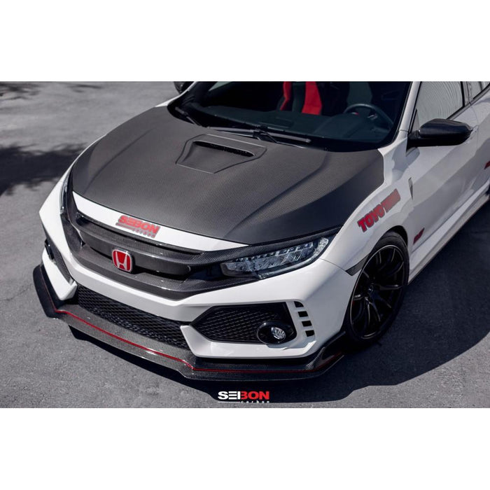 Seibon OEM-Style Dry Carbon Hood For 2017-2020 Honda Civic Type R*