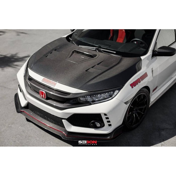 Seibon Style Carbon Fiber Hood For 2017-2020 Honda Civic Type R