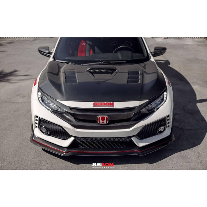 Seibon Style Carbon Fiber Hood For 2017-2020 Honda Civic Type R