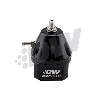 DeatschWerks DWR1000iL In-Line Adjustable Fuel Pressure Regulator - Black