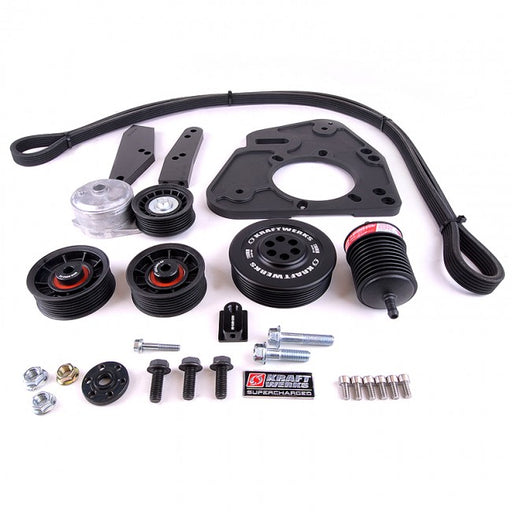 Kraftwerks Race Supercharger DIY Kit - C30-94 Black Edition - D Series