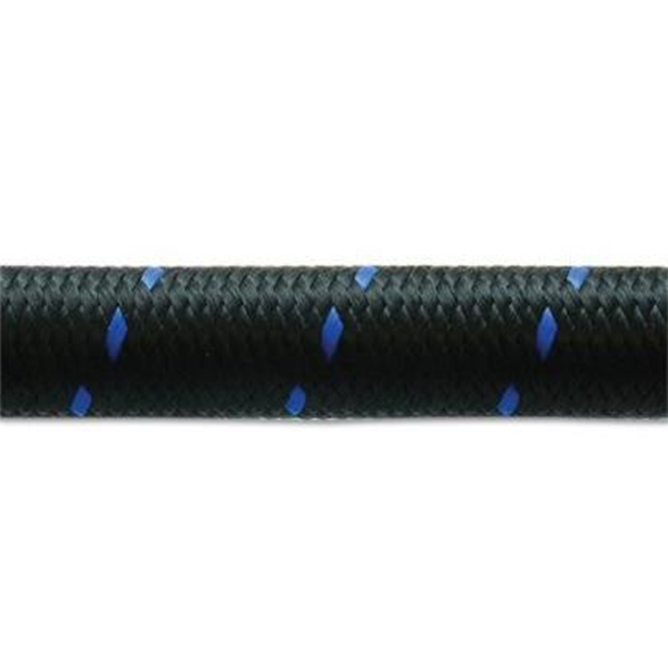 Vibrant Black Nylon Braided Flex Hose - 5 Foot Roll