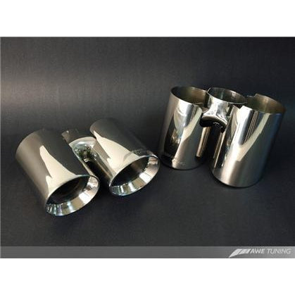 AWE Tuning 911 Tip Set - Polished Silver