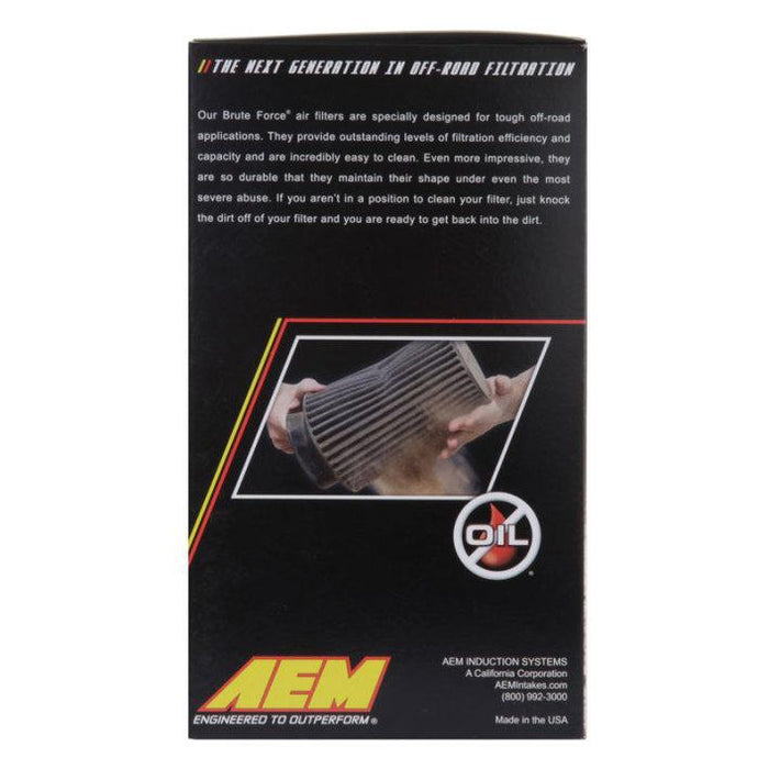 AEM 3 inch x 8 inch DryFlow Air Filter