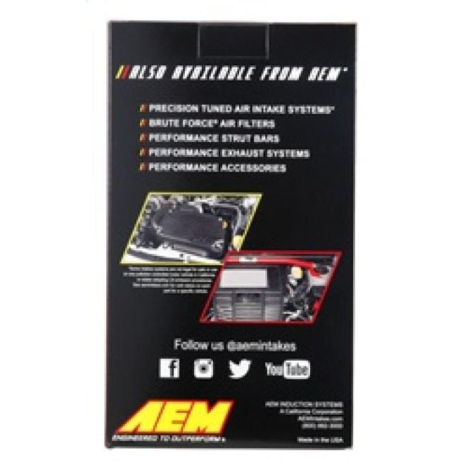AEM 2.75 inch Dryflow Air Filter with 9 inch Element