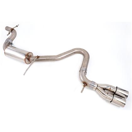 AWE Tuning Porsche 991.2 Turbo Performance Exhaust and High-Flow Cat Sections - Silver Quad Tips