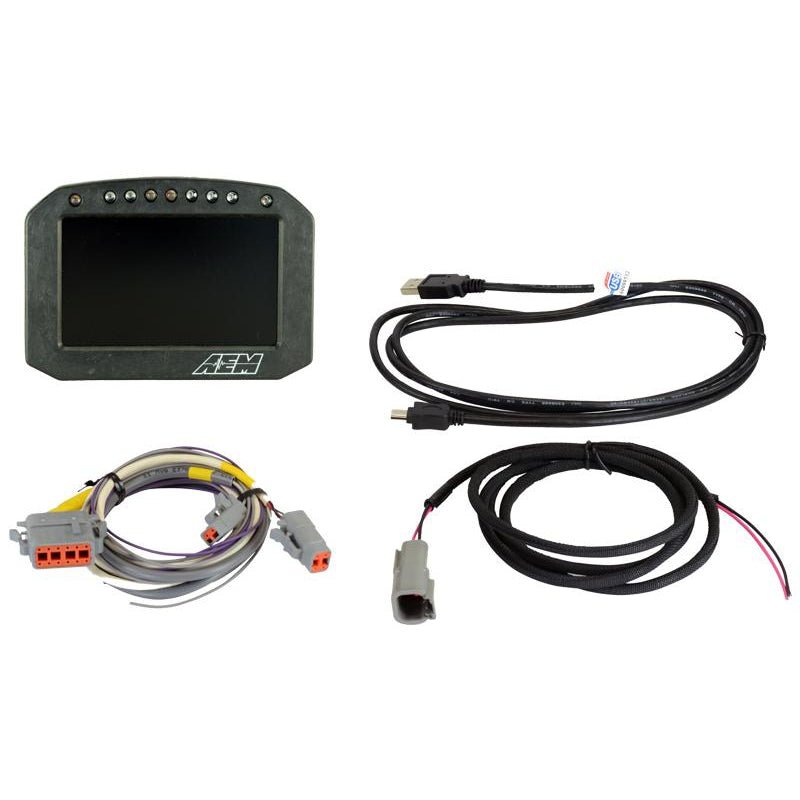 AEM CD-5FG Carbon GPS-Enabled Flat Panel Digital Dash Display