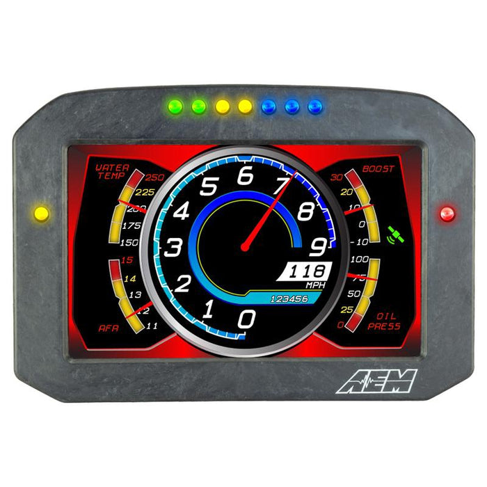 AEM CD-7F Carbon Flat Panel Non-Logging/ Non-GPS Display