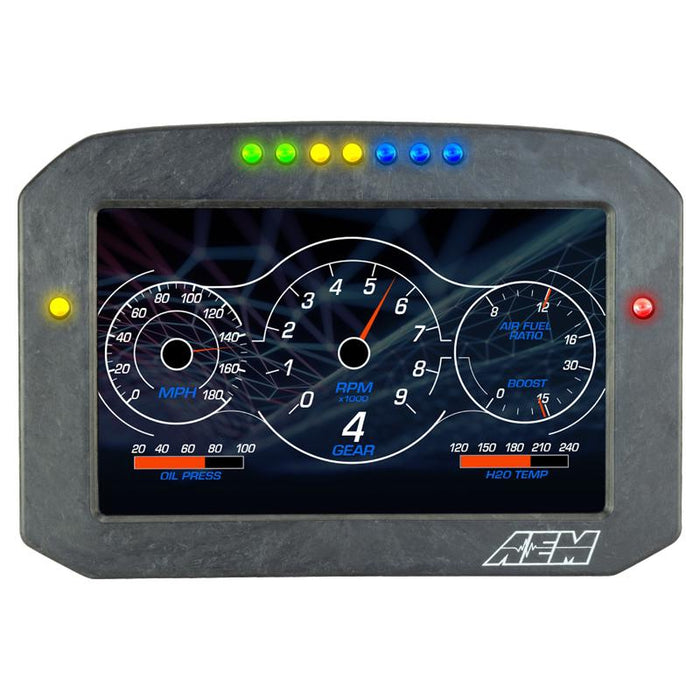 AEM CD-7FL Carbon Flat Panel Logging Display