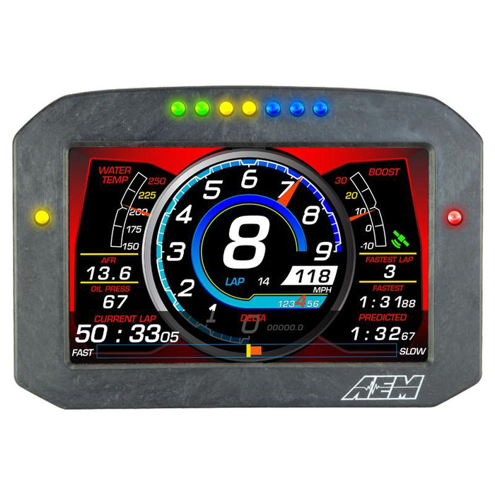 AEM CD-7FL Carbon Flat Panel Logging Display