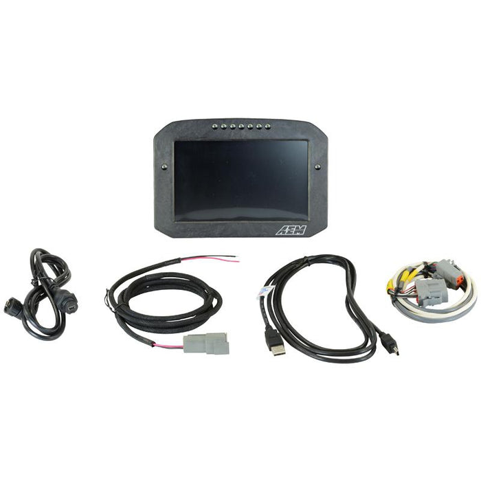 AEM CD-7FLG Carbon Flat Panel Logging Display with Internal GPS