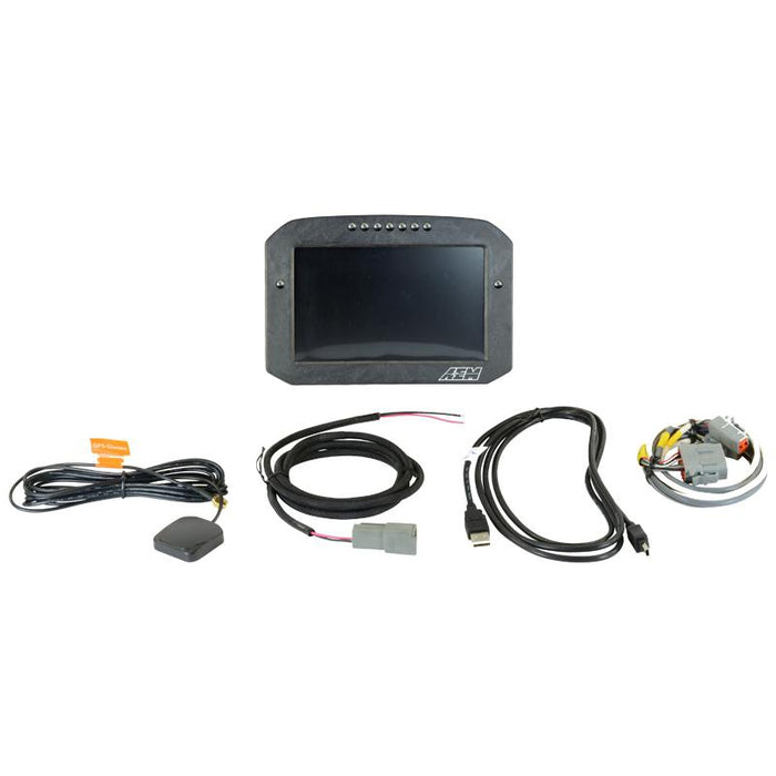 AEM CD-7FLG Carbon Flat Panel Logging Display with Internal GPS