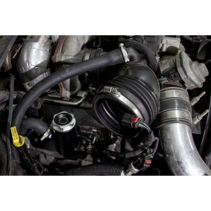 Mishimoto Baffled Oil Catch Can Kit, Fits Ford 6.4l Powerstroke 2008 2010