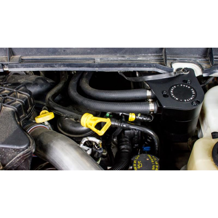 Mishimoto Baffled Oil Catch Can Kit, Fits Ford 6.7l Powerstroke 2011 2016