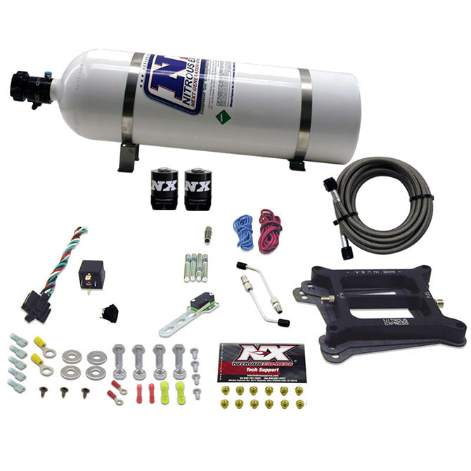 Nitrous Express 4150 4-BBL/Gasoline Nitrous Kit (50-300HP) w/o Bottle