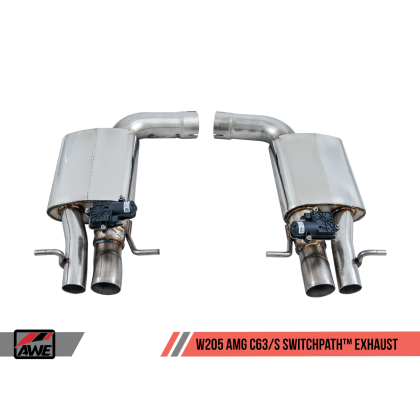 AWE Tuning Mercedes-Benz W205 AMG C63/S Coupe SwitchPath Exhaust System - for Non-DPE Cars