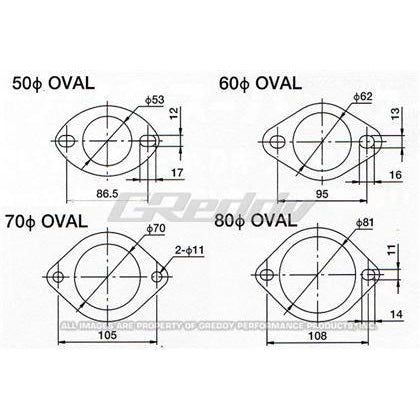 GReddy 60mm Exhaust Oval Gasket
