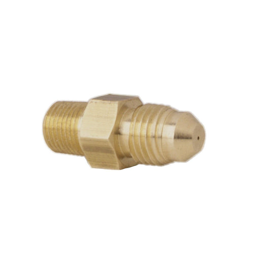 Autometer Fitting Restrictor Adapter -4AN Male to 1/8in NPT Male Steel for Fuel & Nitrous