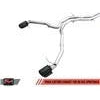 AWE Tuning Audi B9 RS 5 Sportback Track Edition Resonated for Perf Cats Exhaust w/Diamond Black Tips