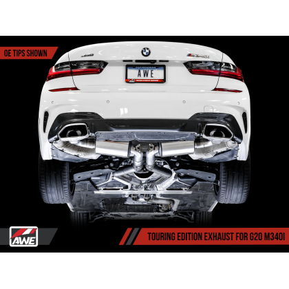 AWE Tuning 2019+ BMW M340i (G20) Non-Resonated Touring Edition Exhaust (Use OE Tips)