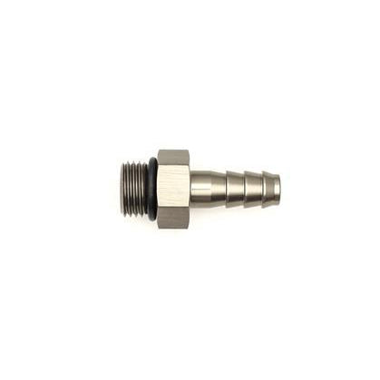 DeatschWerks 6AN ORB Male To 5/16in. Male Triple Barb Fitting (Incl. O-Ring)