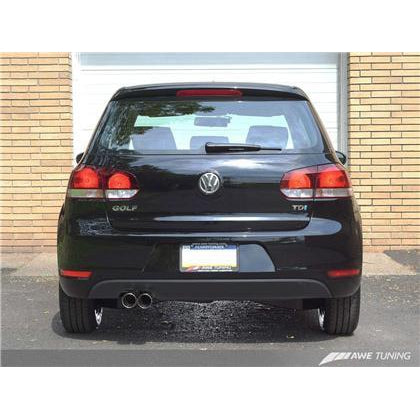 AWE Tuning Golf TDI Performance Exhaust - Polished Silver Tips