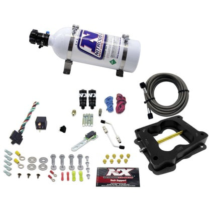 Nitrous Express Q-Jet/Holley Spread Bore Hitman Plus Nitrous Kit (50-200HP) w/5lb Bottlehol