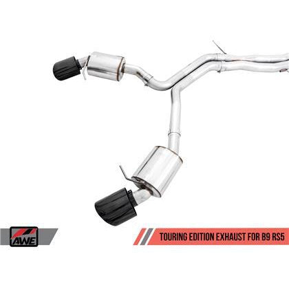 AWE Tuning Audi B9 RS 5 2.9L (Res.For Performance Cat) Touring Edition Exhaust w/ Diamond Black Tips